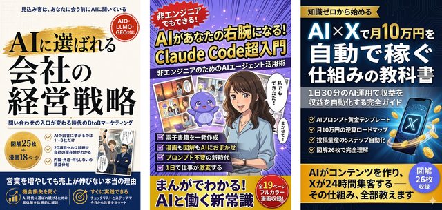 SSS出版が制作した電子書籍の表紙